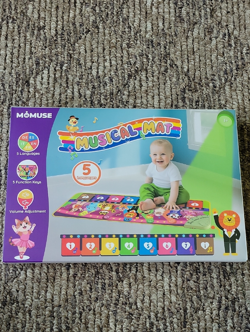 Momuse Multicolor Musical Play Mat